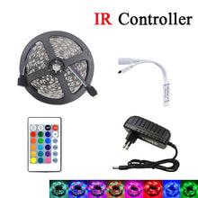 Load image into Gallery viewer, RGB LED Strip Light SMD 2835 5M Waterproof RGB Tape DC12V Ribbon diode led Strips Light Flexible Stripe Lamp IR WIFI Controller